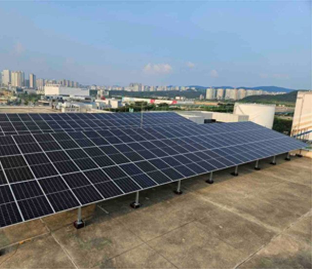 제2사업장 100kw 태양광 발전설비 설치